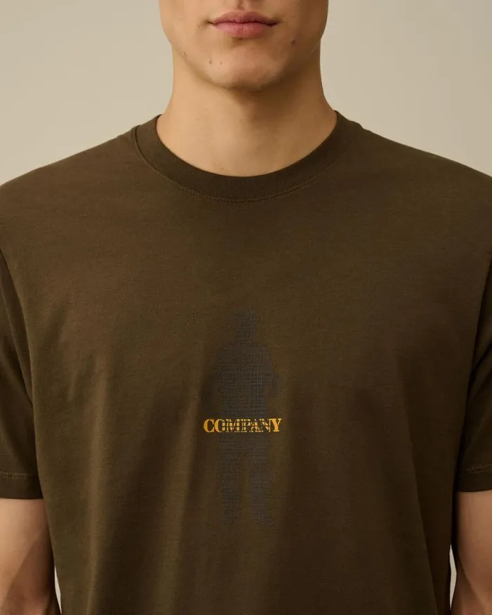 CP Company Tshirts and Polo 301 Jersey Waffled British Sailor TShirt Ivy Green 8211 Man
