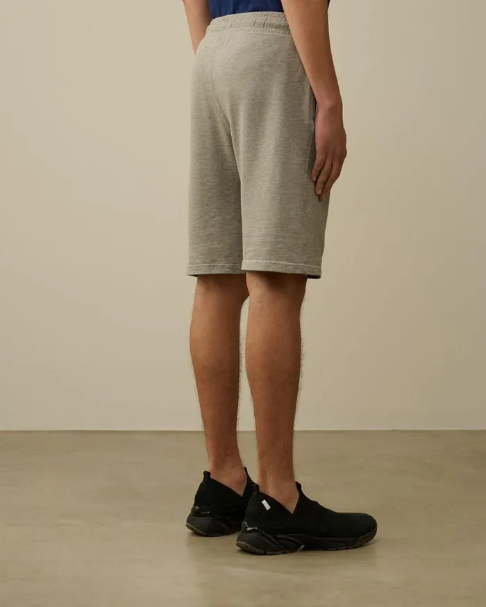 CP Company Tracksuits and Shorts Light Fleece Lens Shorts Greystone Melange 8211 Man
