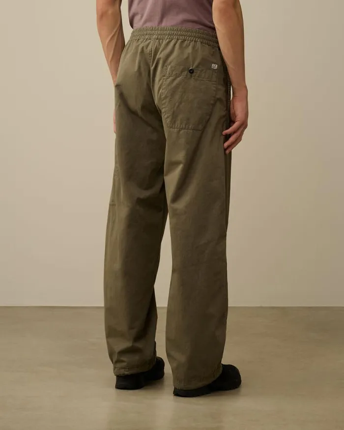 CP Company Trousers Microreps Boxy Lens Cargo Pants Grape Leaf Green 8211 Man