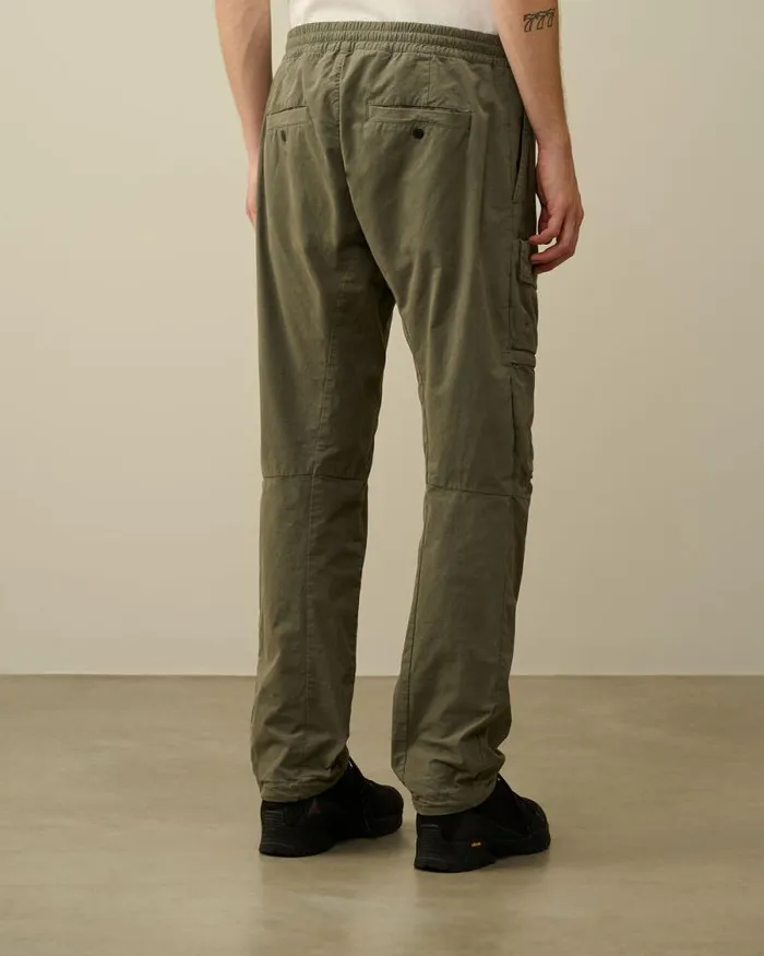 CP Company Trousers Microreps Regular Cargo Pants Grape Leaf Green 8211 Man