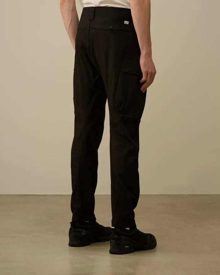 CP Company Trousers Superior Structure Stretch Regular Cargo Pants Black 8211 Man