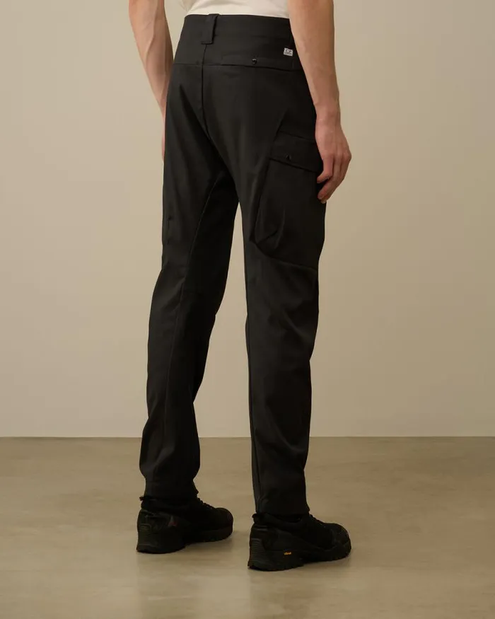 CP Company Trousers Superior Structure Stretch Regular Cargo Pants Black Sand 8211 Man