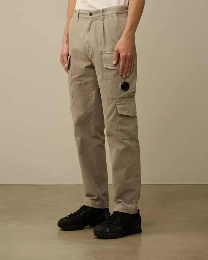 CP Company Trousers Vintage Army Structure Regular Cargo Pants Vintage Khaki Beige 8211 Man