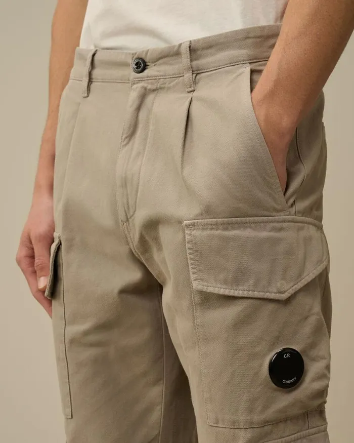 CP Company Trousers Vintage Army Structure Regular Cargo Pants Vintage Khaki Beige 8211 Man