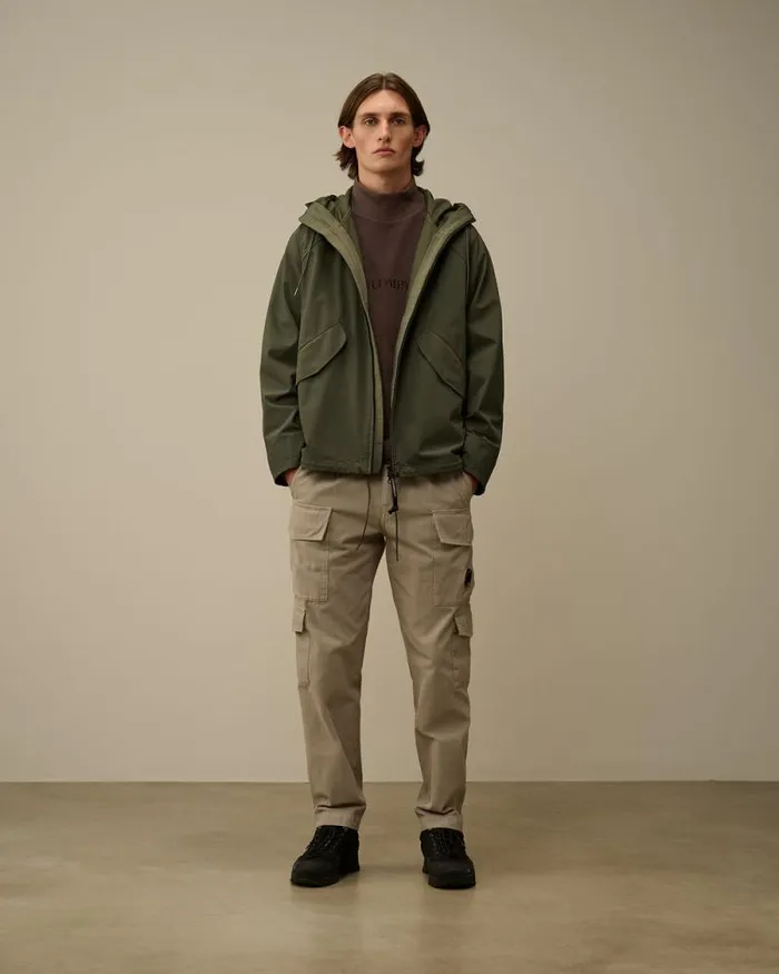 CP Company Trousers Vintage Army Structure Regular Cargo Pants Vintage Khaki Beige 8211 Man