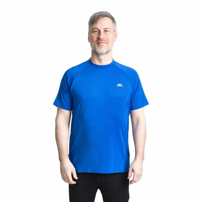 Cacama Quick Dry Active TShirt Blue Men Trespass Gym and Sports Tops