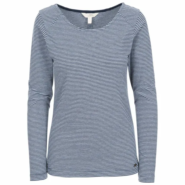 Caribou Striped Long Sleeve TShirt Hibiscus Stripe Women Trespass TShirts