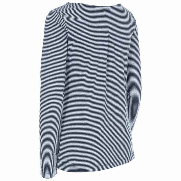 Caribou Striped Long Sleeve TShirt Hibiscus Stripe Women Trespass TShirts