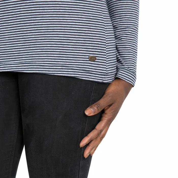 Caribou Striped Long Sleeve TShirt Hibiscus Stripe Women Trespass TShirts