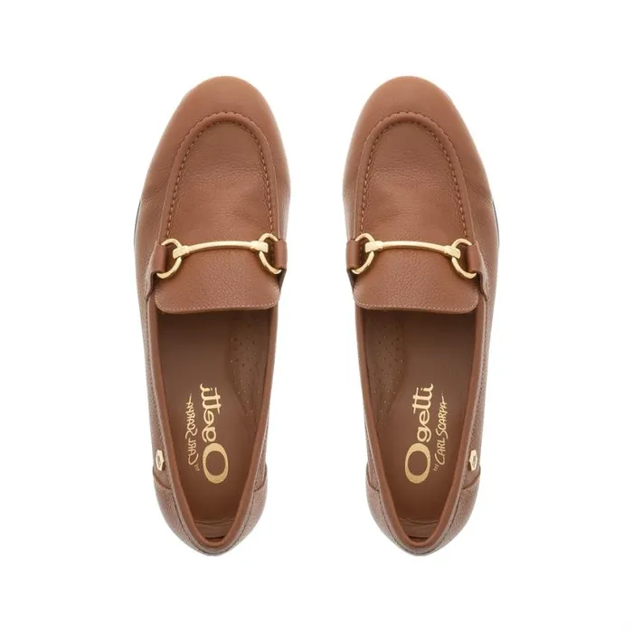 Carl Scarpa Arlie Tan Leather Snaffle Loafers Women Bestselling