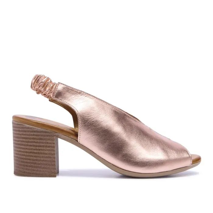 Carl Scarpa Buttercup Rose Gold Leather Sandals Women Sandals