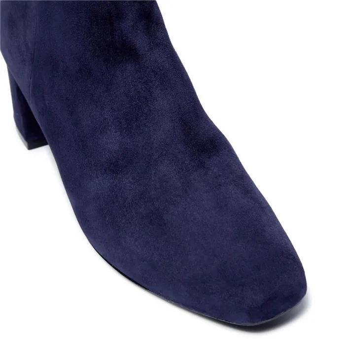 Carl Scarpa Effy Navy Suede Ankle Boots Women Suede Ankle Boots