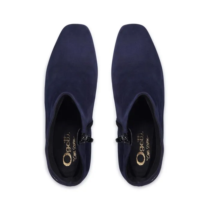 Carl Scarpa Effy Navy Suede Ankle Boots Women Suede Ankle Boots