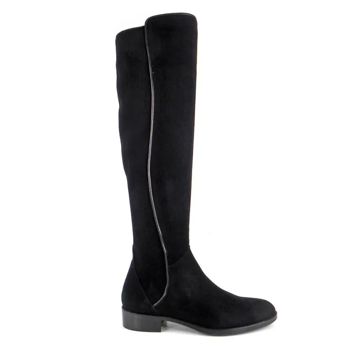 Carl Scarpa Emma Black Suede KneeHigh Boots Women Suede Boots