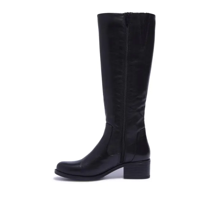 Carl Scarpa Gaido Black Leather Boots Women Leather Boots
