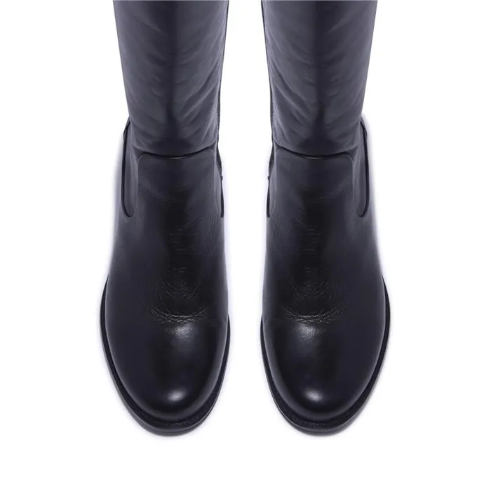 Carl Scarpa Gaido Black Leather Boots Women Leather Boots