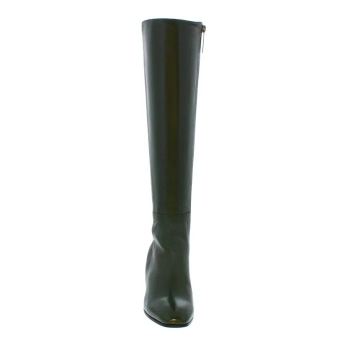 Carl Scarpa Jilly Green Italian Leather Knee High Boots Women Leather Boots