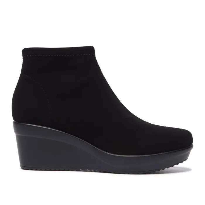 Carl Scarpa Lentini Black Stretch Ankle Boots Women Suede Ankle Boots