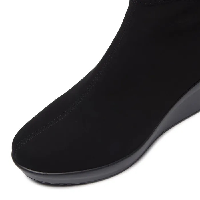Carl Scarpa Lentini Black Stretch Ankle Boots Women Suede Ankle Boots Carl Scarpa Lentini Black Stretch Ankle Boots Women Suede Ankle Boots