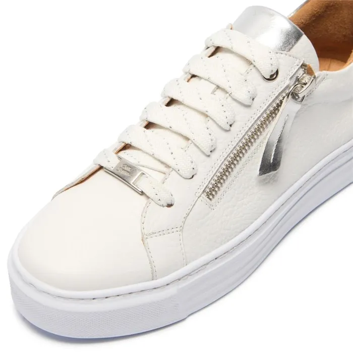 Carl Scarpa Monique WhiteSilver Leather Trainers Women Trainers Carl Scarpa Monique WhiteSilver Leather Trainers Women Trainers