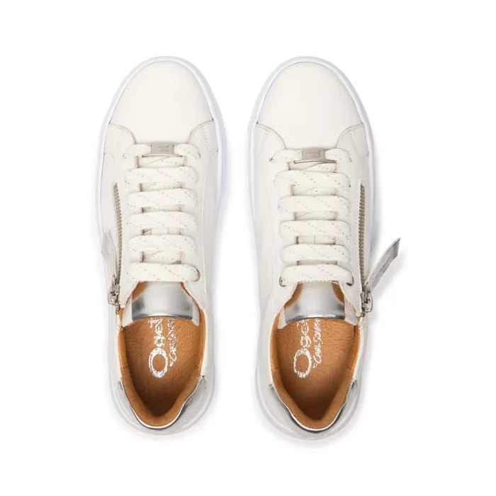 Carl Scarpa Monique WhiteSilver Leather Trainers Women Trainers Carl Scarpa Monique WhiteSilver Leather Trainers Women Trainers