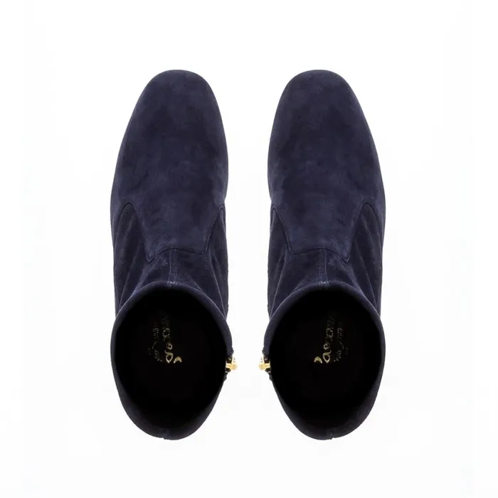 Carl Scarpa Rose Navy Suede Ankle Boots Women Suede Ankle Boots