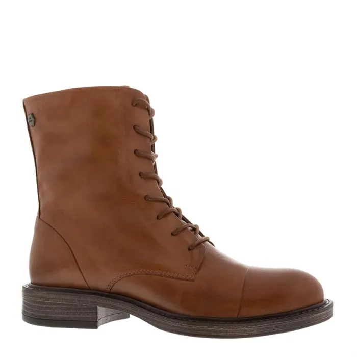 Carl Scarpa Rosemarie Tan Leather Lace Up Ankle Boots Women Leather Ankle Boots