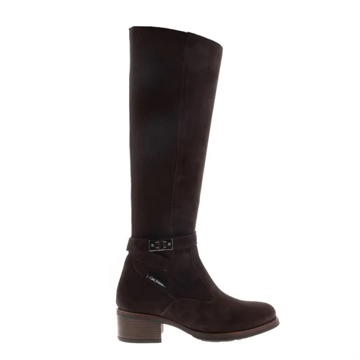 Carl Scarpa Tucci Brown Suede Chunky Knee High Boots Women Suede Boots