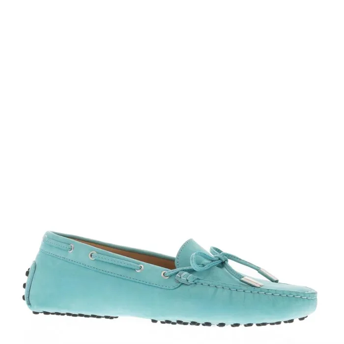 Carl Scarpa Venerdi Turquoise Nubuck Suede Loafers Women Suede Loafers