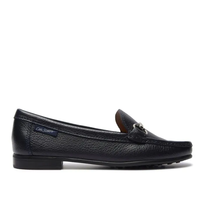 Carl Scarpa Veroso Black Leather Loafers Women Bestselling