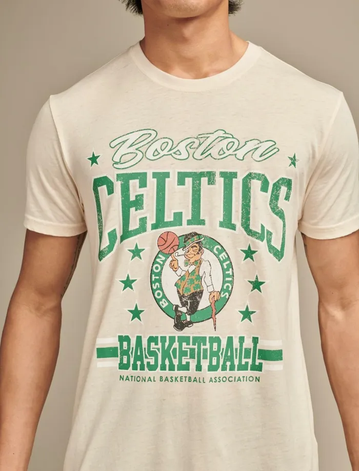 Celtics Graphic Tee 280 Cream Men Lucky Brand Graphic Tees