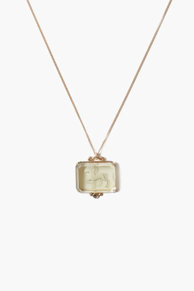 Chan Luu 14k Fine Women 14k Aries Zodiac Necklace