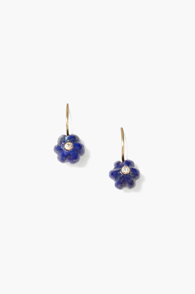 Chan Luu 14k Fine Women 14k Pumpkin Earrings Mini Lapis