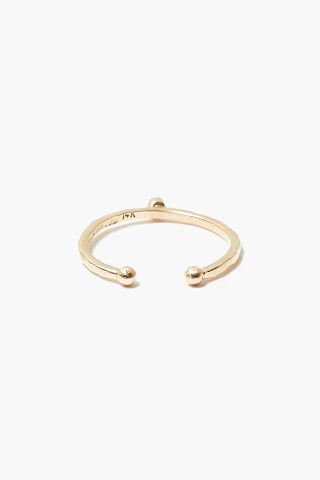 Chan Luu 14k Fine Women 14k Single Diamond Toe Ring