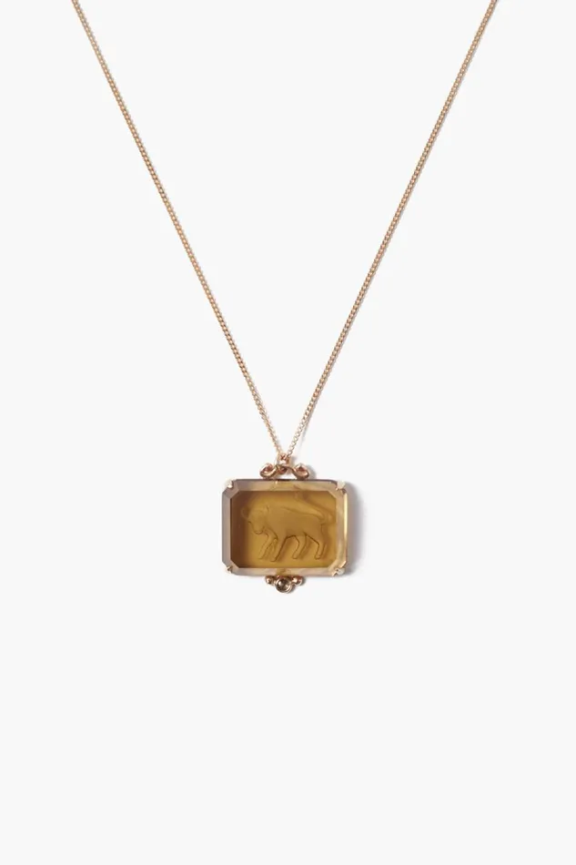 Chan Luu 14k Fine Women 14k Taurus Zodiac Necklace