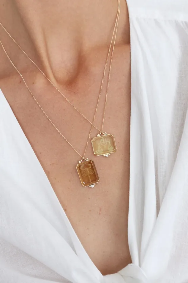 Chan Luu 14k Fine Women 14k Taurus Zodiac Necklace