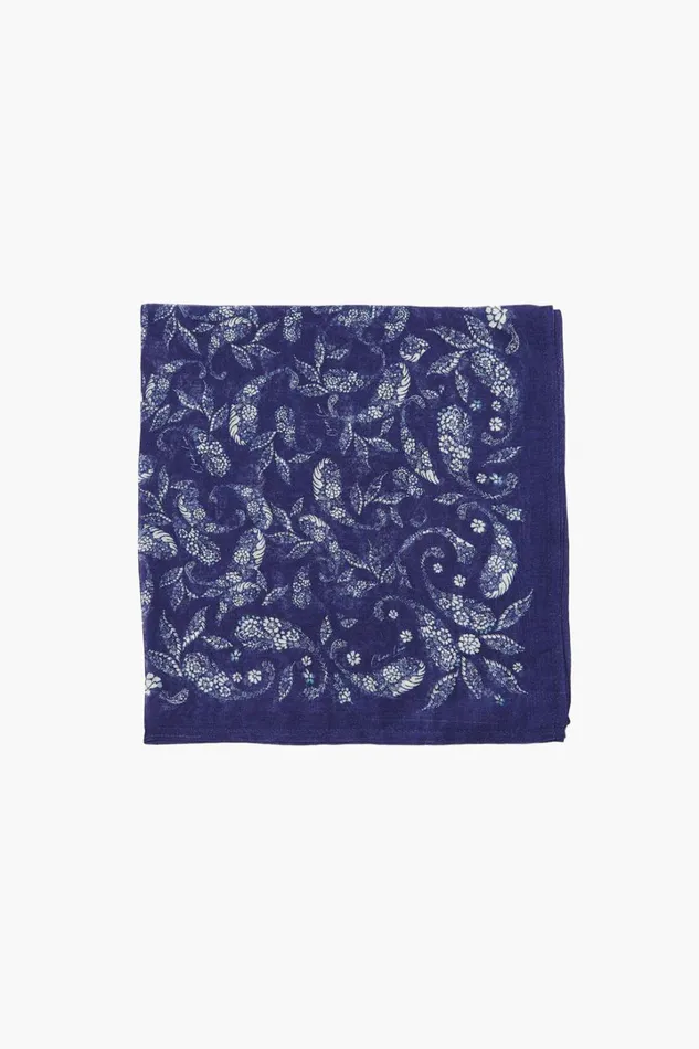 Chan Luu Bandanas Women Bandana Bellwether Blue Paisley