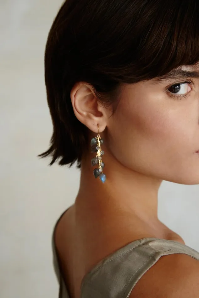 Chan Luu Earrings Women Delphine Drop Earrings Labradorite
