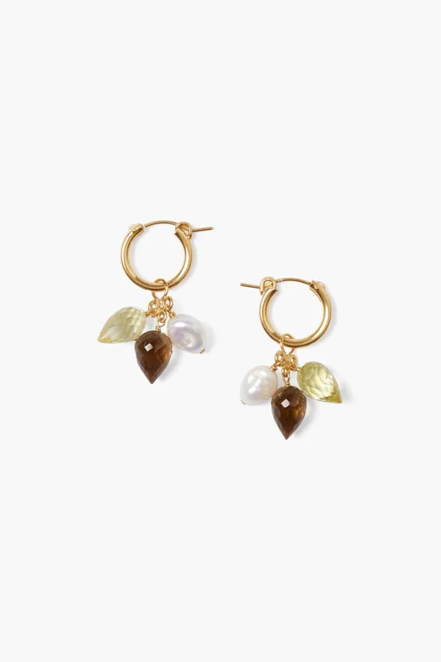 Chan Luu Earrings Women Delphine Hoop Earrings Natural Mix