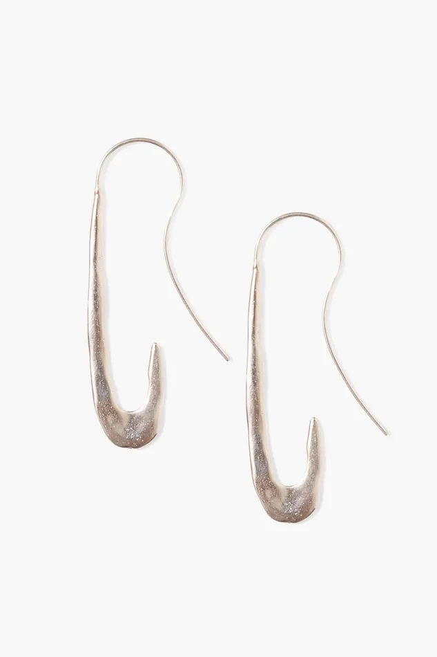 Chan Luu Earrings Women Gala Crescent Earrings Maxi Silver
