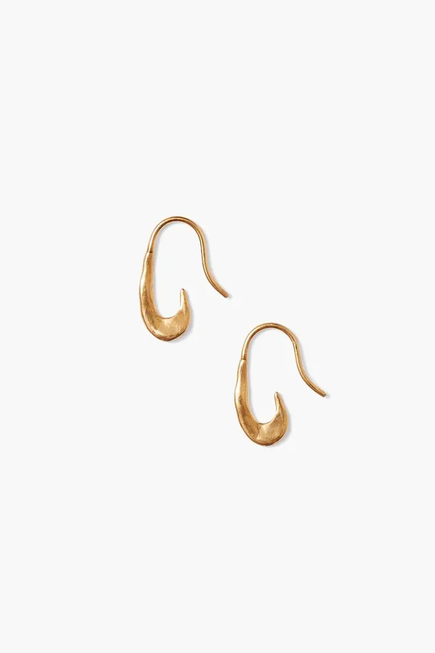 Chan Luu Earrings Women Gala Crescent Earrings Mini Gold