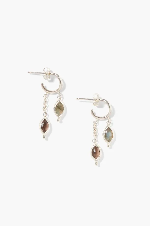 Chan Luu Earrings Women Indira Drop Earrings Labradorite Mix