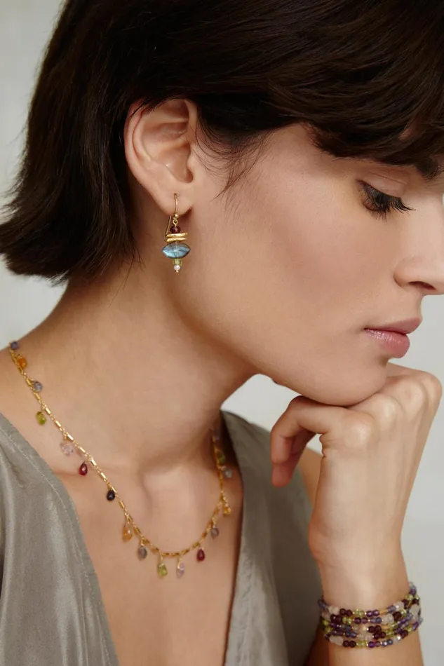 Chan Luu Earrings Women Lisbeth Drop Earrings Multi Mix