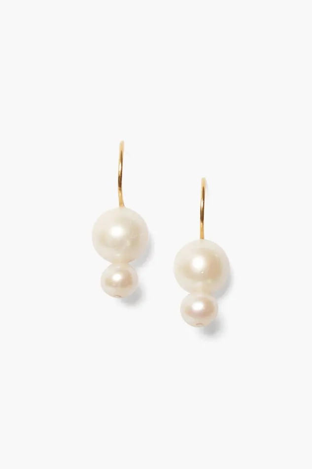 Chan Luu Earrings Women Phoebe Drop Earrings White Pearl