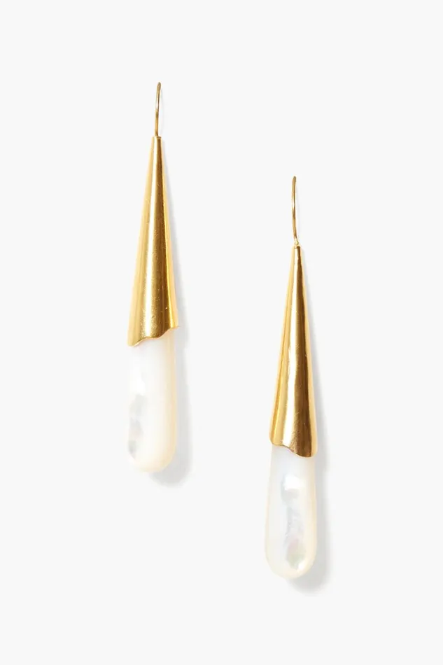 Chan Luu Earrings Women Tide Earrings White MOP