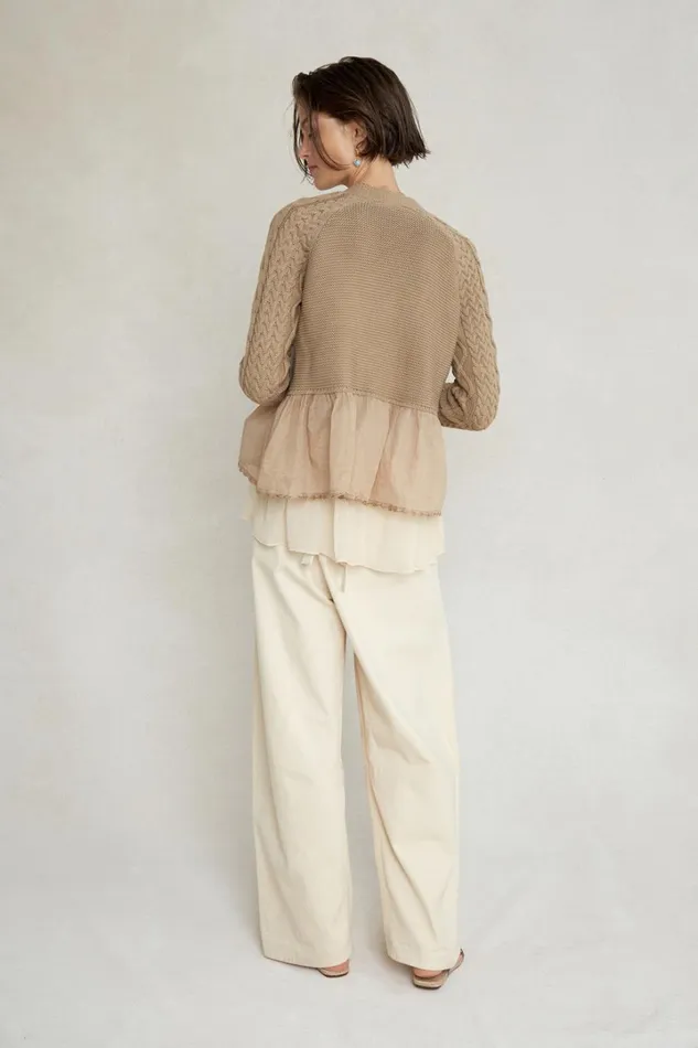 Chan Luu Knitwear Women Rebecca Cardigan Almondine