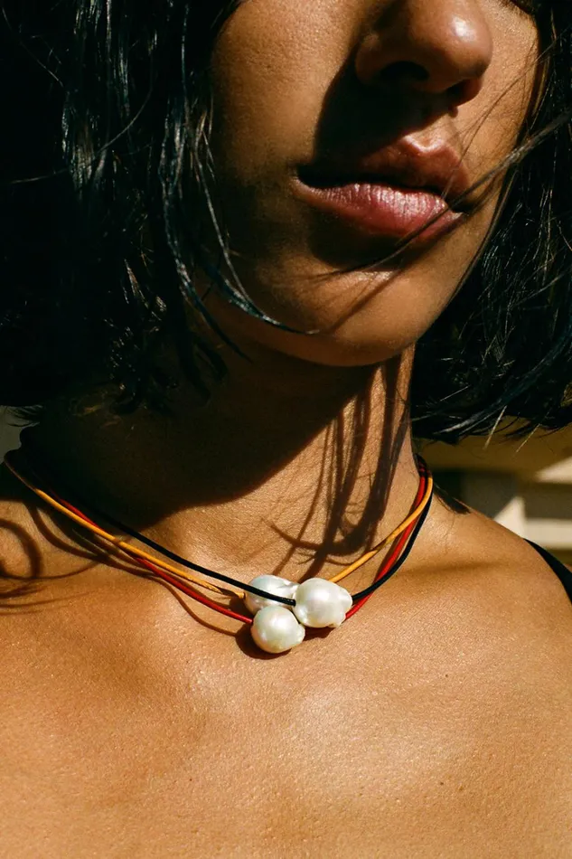 Chan Luu Necklaces Women Isla Pearl Necklace Black