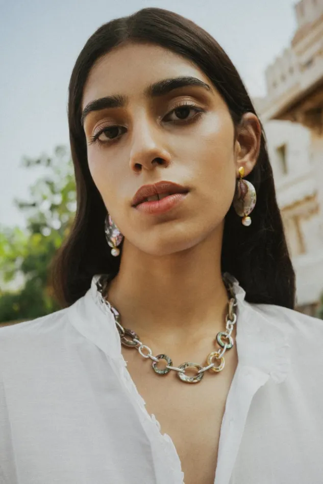 Chan Luu Necklaces Women Mariner Chain Link Necklace Abalone