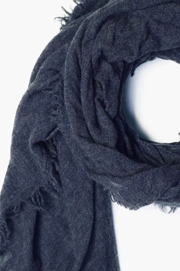 Chan Luu Scarves Women 100 Cashmere Scarf Jean Blue