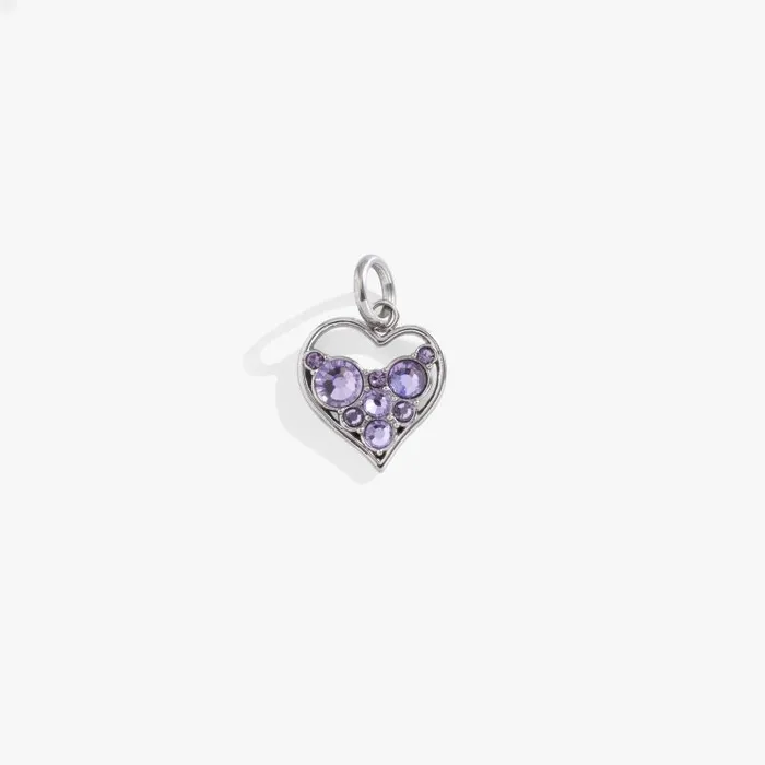 Charms Women Alex And Ani Crystal Heart Interchangeable Charm Stainless Steel Silver Charms Women Alex And Ani Crystal Heart Interchangeable Charm Stainless Steel Silver